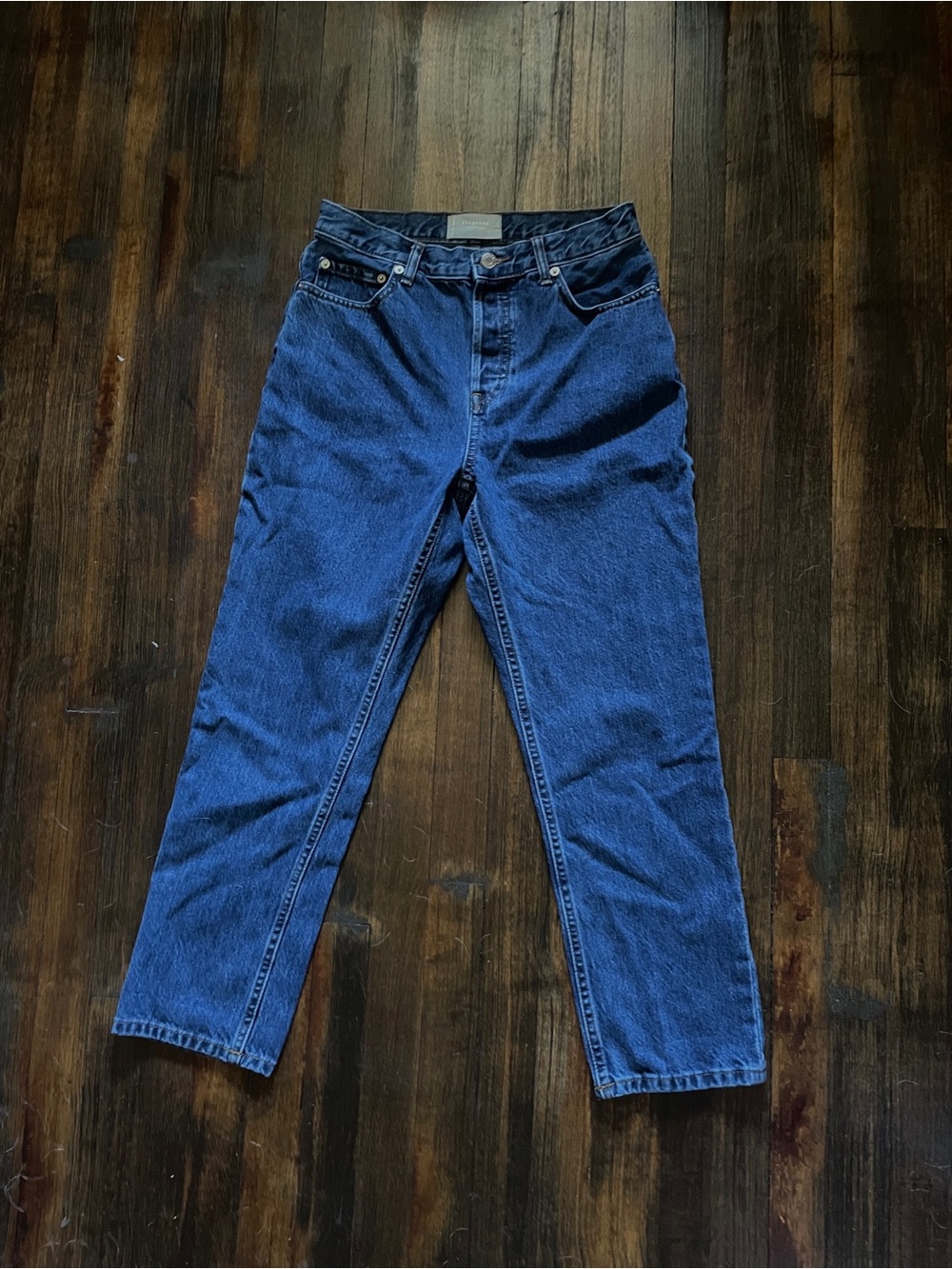 Everlane the 90s Cheeky Jean jeans size 27 Ankle dark blue